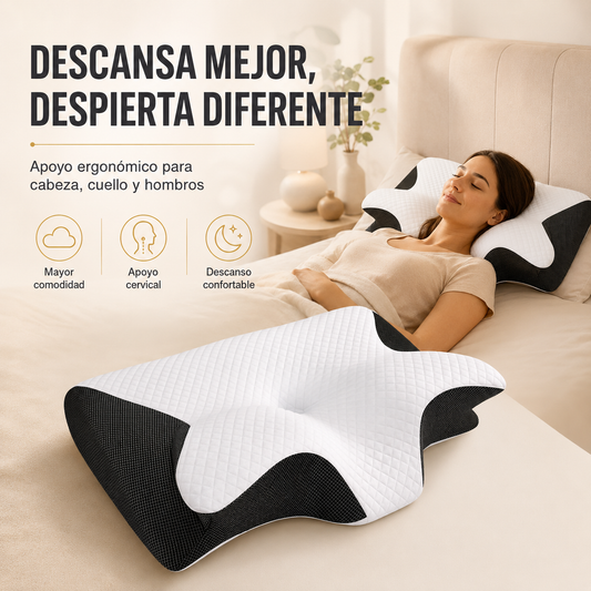 Almohada cervical ergonómica para un descanso más cómodo